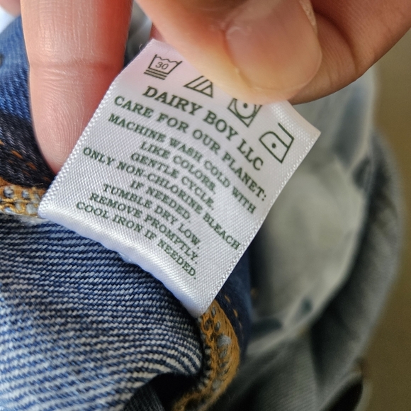 Dairy Boy Medium Blue The Farm Milkman Denim Overalls in Blue Hen NWT - Picture 16 of 16